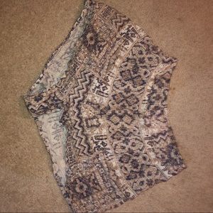 floral flowy shorts patterned